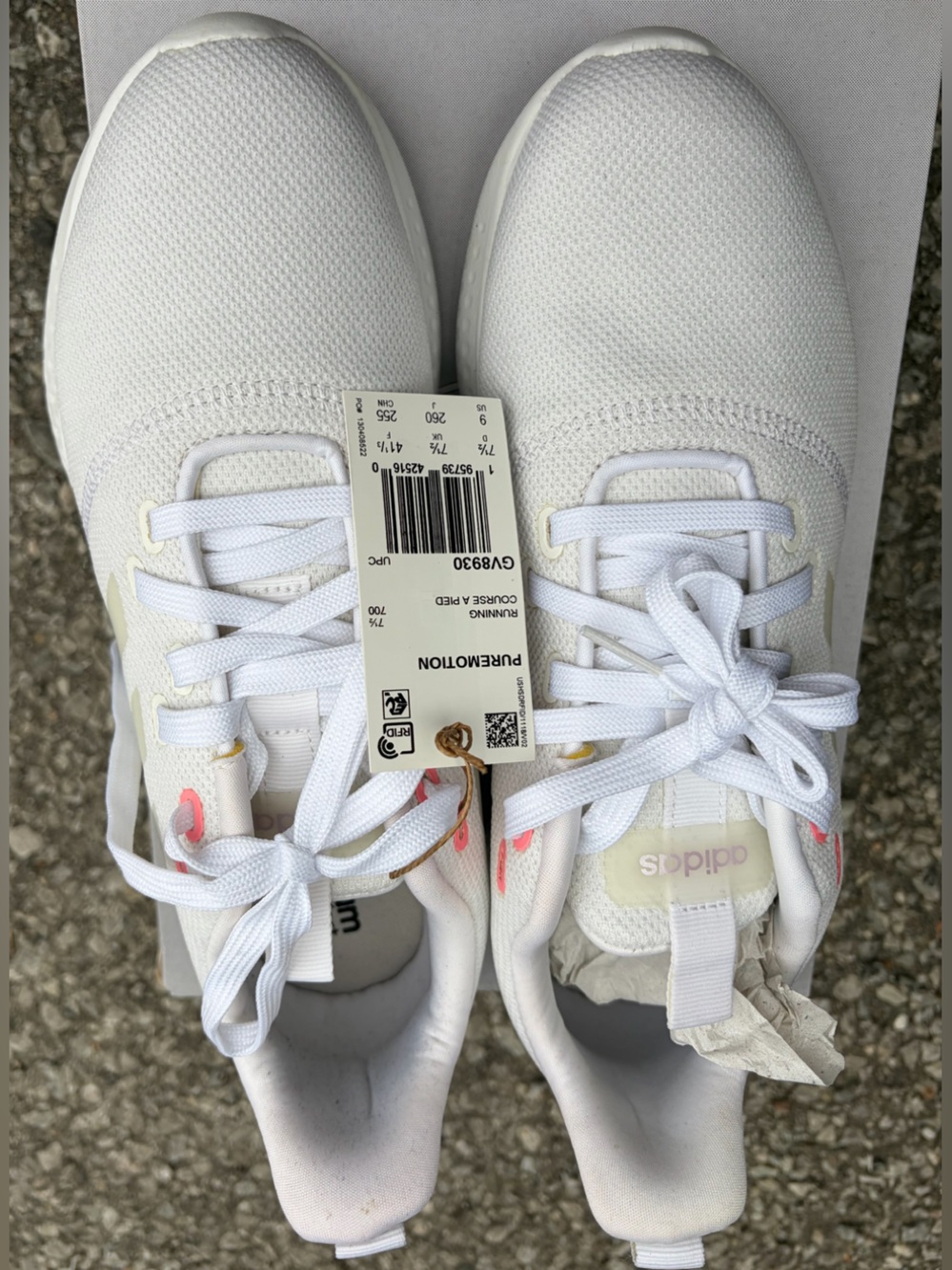 adidas Puremotion Shoes Running Sneakers White US 9